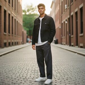 Old Navy Men’s Med. Tall Black Jean Jacket